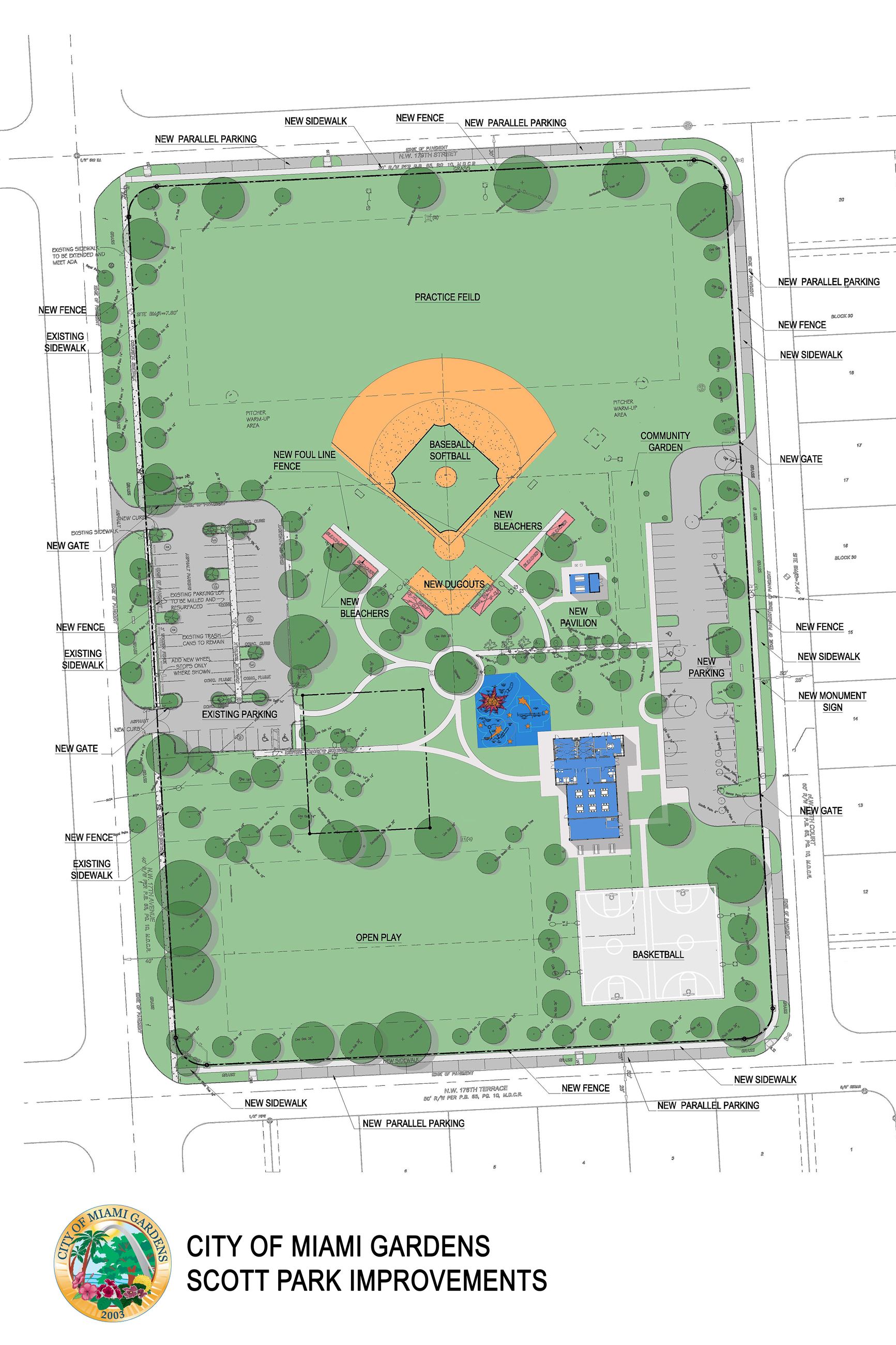 Scott Park - Site Plan